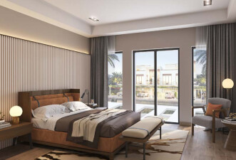 A modern townhouse with five bedrooms.