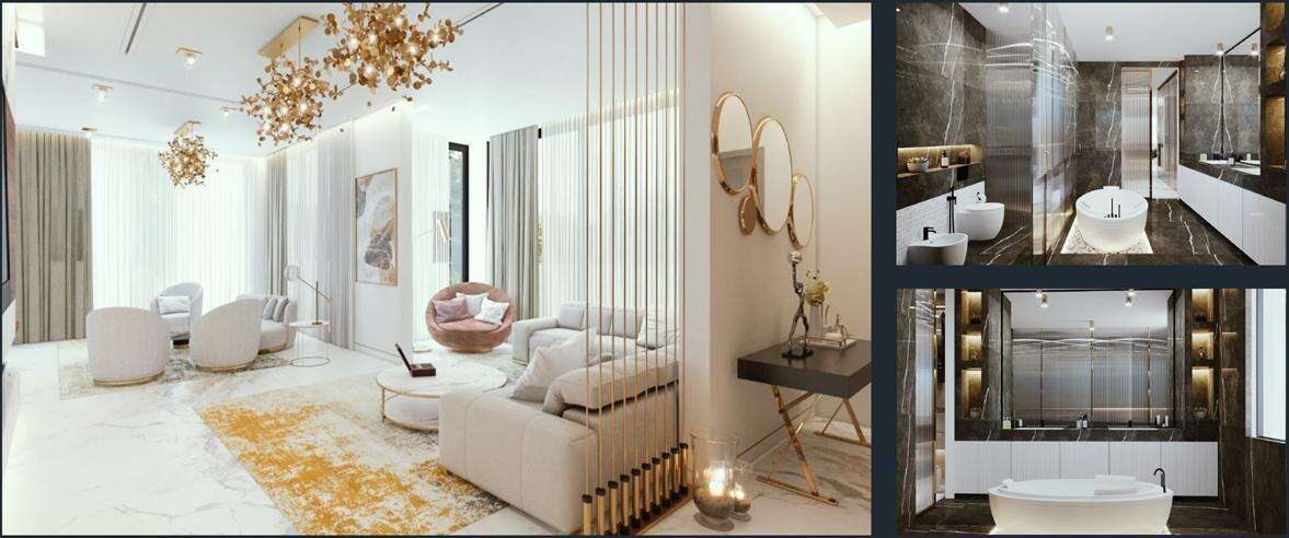A 6-bedroom townhouse that reflects luxury with a private pool.