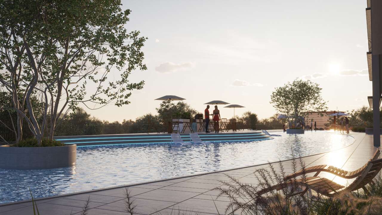 Exquisite studio with private pool