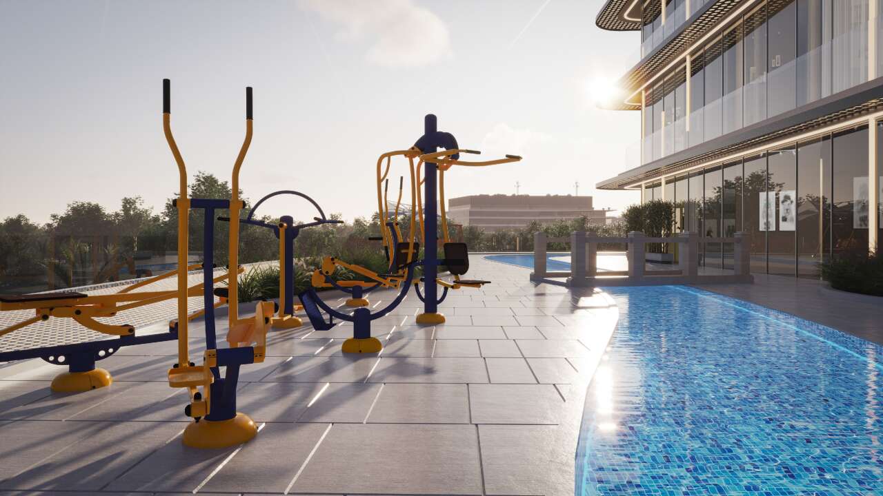 Exquisite studio with private pool