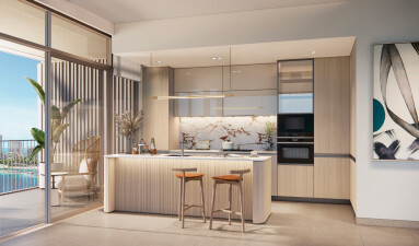 A unique three-bedroom apartment with a stunning sea view