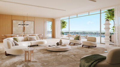 A unique Four-bedroom penthouse with a stunning sea view